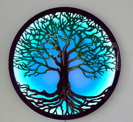 TREE OF LIFE (LIT UP, CHANGING COLORS WITH REMOTE)